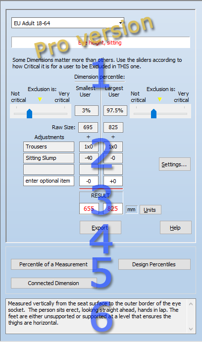 People Size features